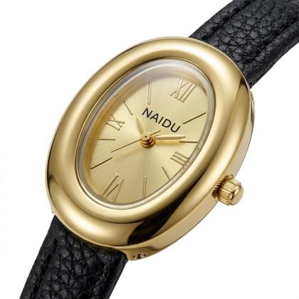 Imagem de Relógio Feminino Dourado Pequeno Elegante Analógico Vintage Minimalista Social Casual