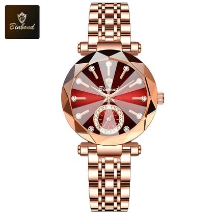 Imagem de Relógio Feminino Elegante, À Prova D'água, Luminoso, De Luxo, Com Design BINBOND Heart of the Ocean