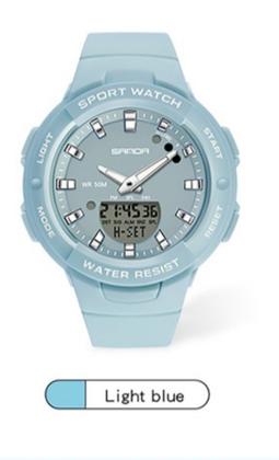 Imagem de Relógio Feminino Esportivo Duplo Dial Digital À Prova D'água