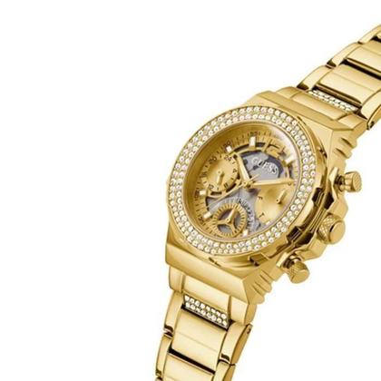 Imagem de Relógio Feminino Guess Fusion Cronógrafo Dourado GW0552L2