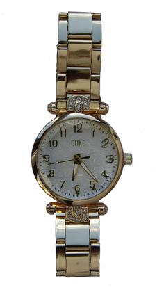 Imagem de Relogio Feminino Guke Com Pulseira Dourada Quartzo