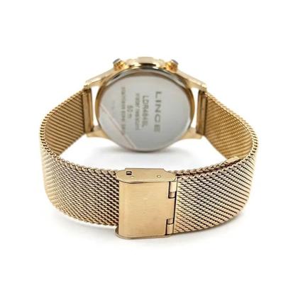 Imagem de Relógio Feminino Lince Digital Led Dourado LDG4648L