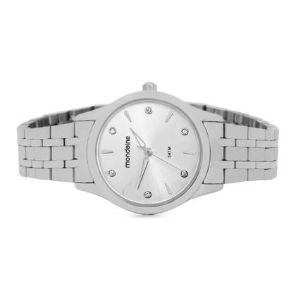 Imagem de Relogio Feminino Mondaine Aço Inoxidavel Prata Mostrador Prata Com Pulseira Original Resistente a Agua 1 Ano de Garantia 32610L0MKNE2K4L12