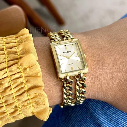 Imagem de Relógio Feminino Mondaine Quadrado Pulso Clássico Original