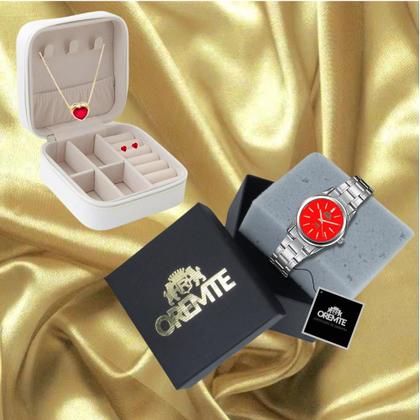 Imagem de Relógio Feminino Oremte Semi-automático Aprova D'agua Original 