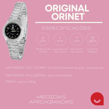 Imagem de Relógio Feminino Orinet automatico A Prova D Agua original