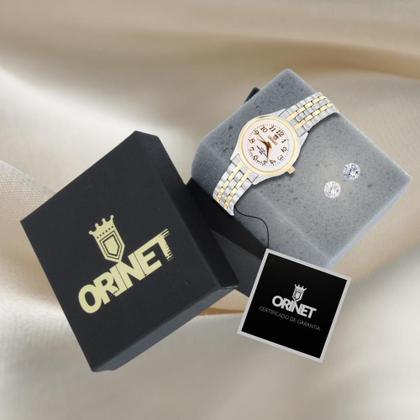 Imagem de Relógio Feminino Orinet Original A Prova D Agua Delicado