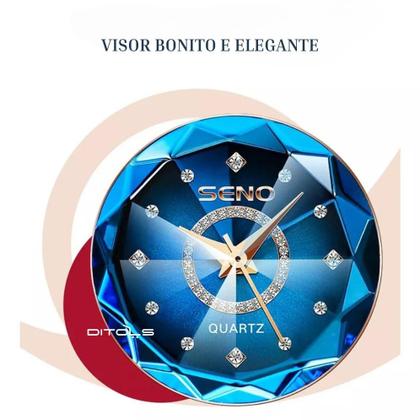 Imagem de Relogio Feminino Pequeno Delicado A Prova Dagua Analogico Original