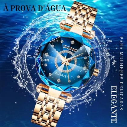 Imagem de Relogio Feminino Pequeno Delicado A Prova Dagua Analogico Original