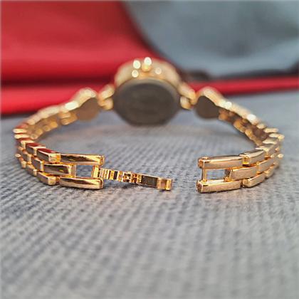 Imagem de Relógio Feminino Pequeno Dourado Rosé Luxo + Pulseira Charm