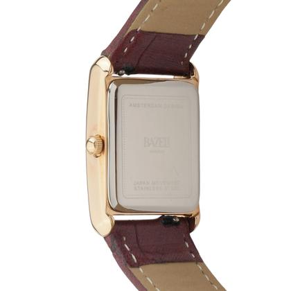 Imagem de Relógio Feminino Quadrado Couro Croco Rembrandt Rosé Gold