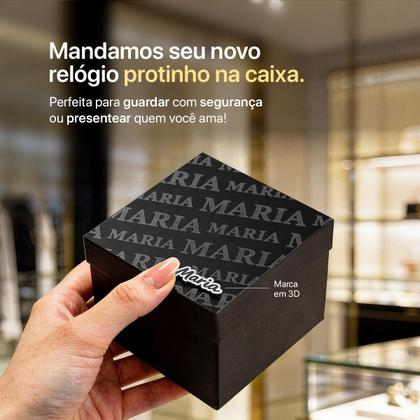 Imagem de Relogio Feminino Silicone Inox Prova Dagua Rose + Caixa inoxidavel qualidade premium original social moda ajustavel