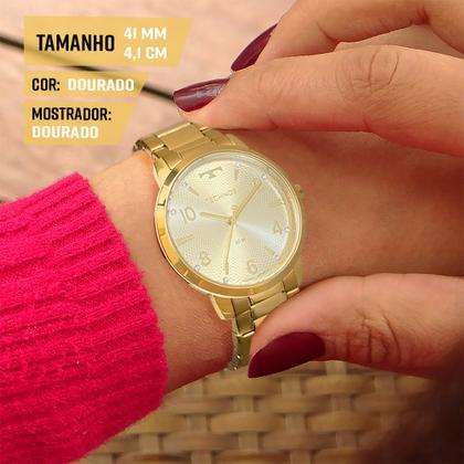 Imagem de Relógio Feminino Technos Dourado Prova Dágua Top Original