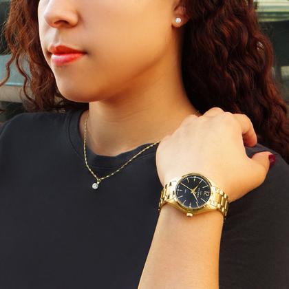 Imagem de Relógio Feminino Technos Dourado Prova Dágua Top Original