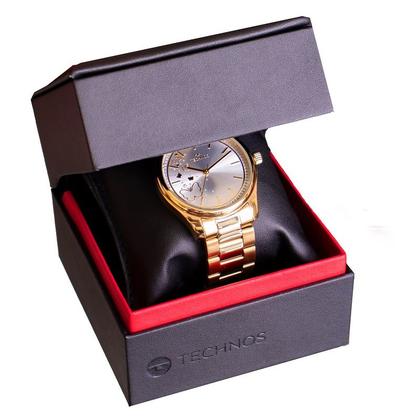 Imagem de Relógio Feminino Technos Trend Dourado Analógico 2036MRQ/1K Colar e Brincos