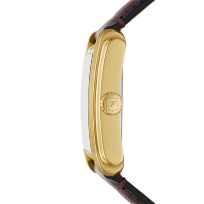 Imagem de Relógio Fossil Carraway FS6011 de quartzo para homens, dourado/marrom
