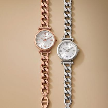 Imagem de Relógio Fossil Feminino Carlie Prata - ES5331/1KN