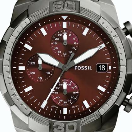 Imagem de Relógio Fossil Masculino Bronson Grafite - FS6017/1FN