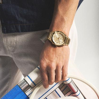 Imagem de Relógio Fossil Masculino Everett Dourado - FS6119/1DN