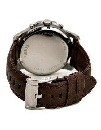 Imagem de Relógio Fossil Masculino Grant -  Prata com Pulseira de Couro Marrom