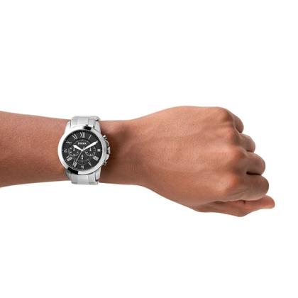 Imagem de Relógio Fossil Masculino Grant Prata - FS4736/1PN