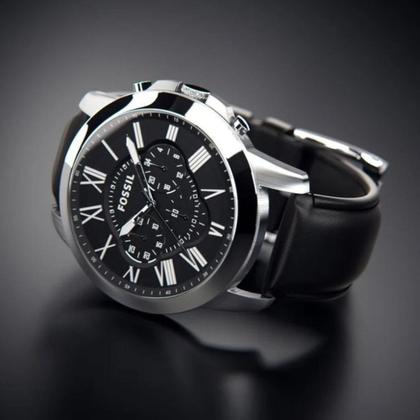 Imagem de Relógio Fossil Masculino Grant Preto - FS4812/0PN