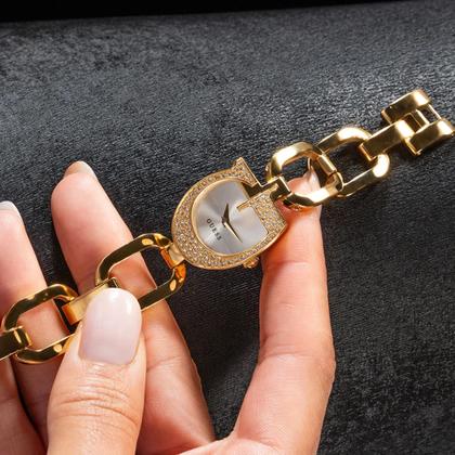 Imagem de Relógio Guess Dourado Feminino Gw0683l2