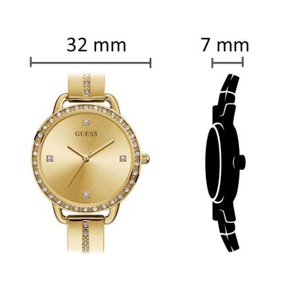 Imagem de Relógio GUESS feminino dourado strass GW0022L2