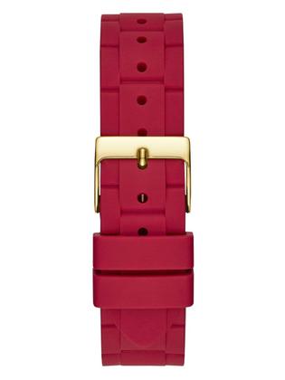 Imagem de Relógio GUESS Feminino Gold-Tone com Pulseira de Silicone Vermelha - U1157L2