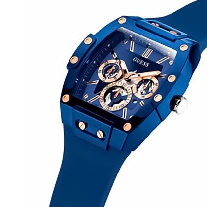 Imagem de Relógio GUESS GW0203G7 de quartzo analógico para homens, pulseira de silicone