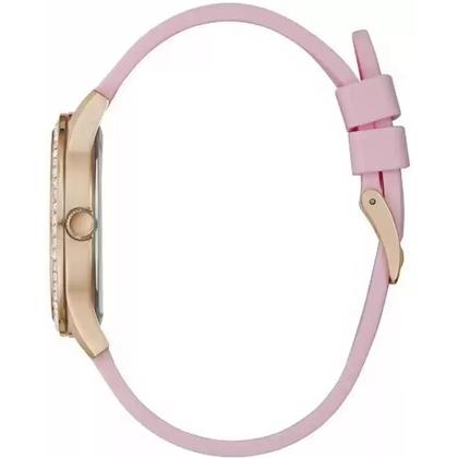 Imagem de Relógio Guess, pulseira feminina rosa de 36 mm, estojo em tom de ouro rosa