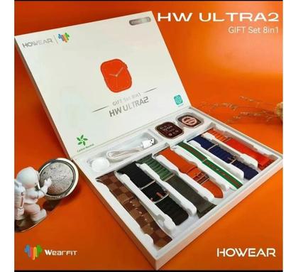 Imagem de Relógio Hw Ultra2 Laranja Bluetooth Faz Ligações e Redes Sociais com Amoled