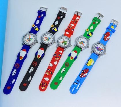 Imagem de Relógio Infantil Analógico Quartzo Pulseira silicone Esporte Desenho Animados 3D para Crianças Meninas Meninos Bebês