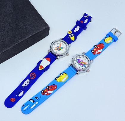 Imagem de Relógio Infantil Analógico Quartzo Pulseira silicone Esporte Desenho Animados 3D para Crianças Meninas Meninos Bebês