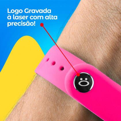 Imagem de Relógio Infantil Digital  Bracelete prova d agua Criança menina  Rosa - Orizom