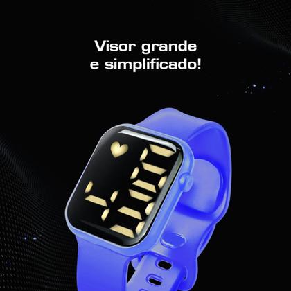 Imagem de relógio infantil digital capitaoamerica + oculos proteção uv qualidade premium menino proteção uv azul presente preto