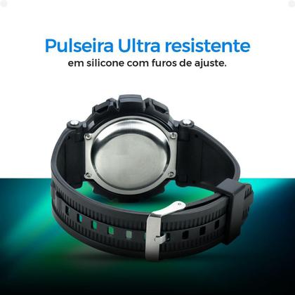 Imagem de Relógio Infantil Digital Led Pulseira Silicone Ajustável +