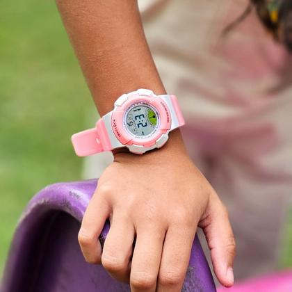Imagem de Relogio Infantil Feminino Rosa Isaclock Original Resistente Criança Menina Irf001