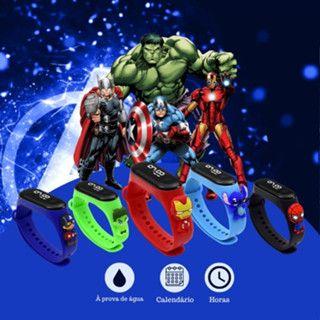 Imagem de relógio infantil menino e menina digital para criança a prova de água feminino e masculino Novo