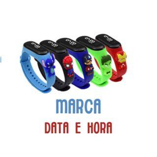 Imagem de relógio infantil menino e menina digital para criança a prova de água feminino e masculino Novo