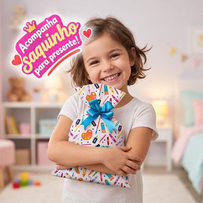 Imagem de relogio infantil silicone rosa + colar pulseira + caixa crianca qualidade premium pulseira ajustavel protecao uv acetato