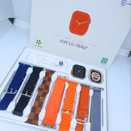 Imagem de Relógio inteligente 2024 Watch 9 Ultra 2 Chat GPT integrado + 7 Pulseiras e película protetora externa GPS