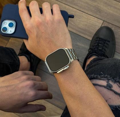 Imagem de Relógio inteligente 2024 Watch Ultra 7 Pulseiras Bluetooth para android e i0Os modo esporte 49mm 2.2