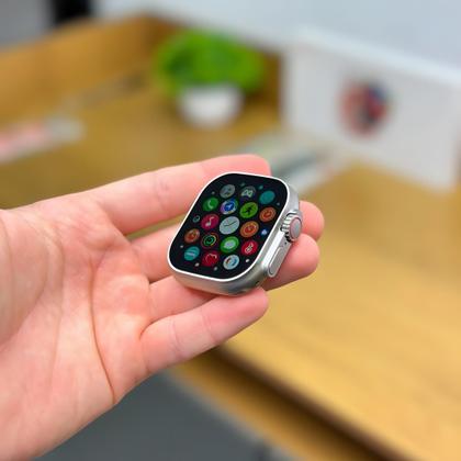 Imagem de Relógio inteligente 2024 Watch Ultra 7 Pulseiras Bluetooth para android e i0Os modo esporte 49mm 2.2