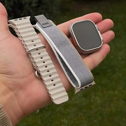 Imagem de Relógio inteligente 2025 Watch Ultra 7 Pulseiras Bluetooth para android e iOs modo esporte 49mm 2.2