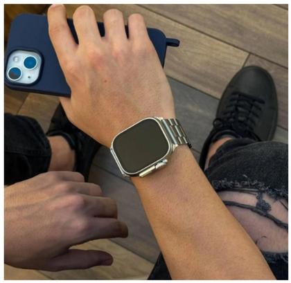 Imagem de Relógio inteligente 2025 Watch Ultra 7 Pulseiras Bluetooth para android e iOs modo esporte 49mm