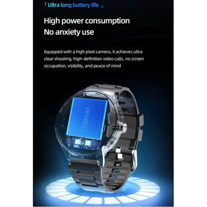 Imagem de Relógio Inteligente 4G Android 10 VP50 Com Câmera Rotativa De 800W, GPS, WiFi E Google Play Store