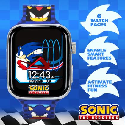 Imagem de Relógio Inteligente Accutime Sonic The Hedgehog com Bluetooth - Infantil