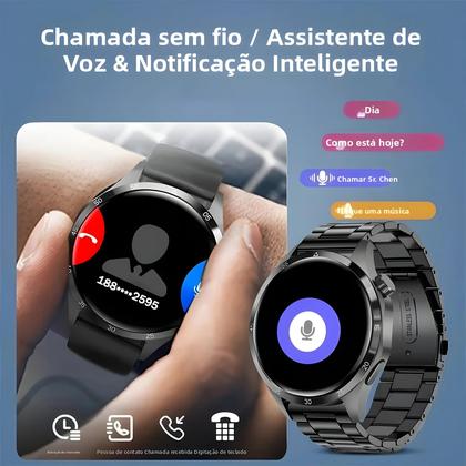Imagem de Relógio Inteligente Bluetooth Masculino E Feminino Com GPS, NFC, IP68 À Prova d'Água, Monitoramento