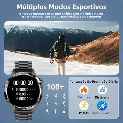 Imagem de Relógio Inteligente Bluetooth Masculino E Feminino Com GPS, NFC, IP68 À Prova d'Água, Monitoramento
